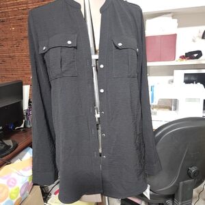 Calvin Klein Black Casual Button Down Shirt